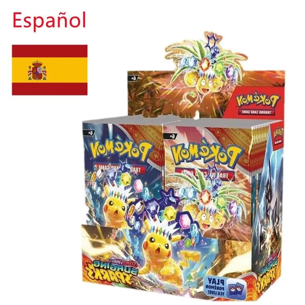360Pcs English SpanishPokémonCards Destined PSrismatic Evolutions Scarlet Violet 151 PALDEAN Booster Battle Transaction Card