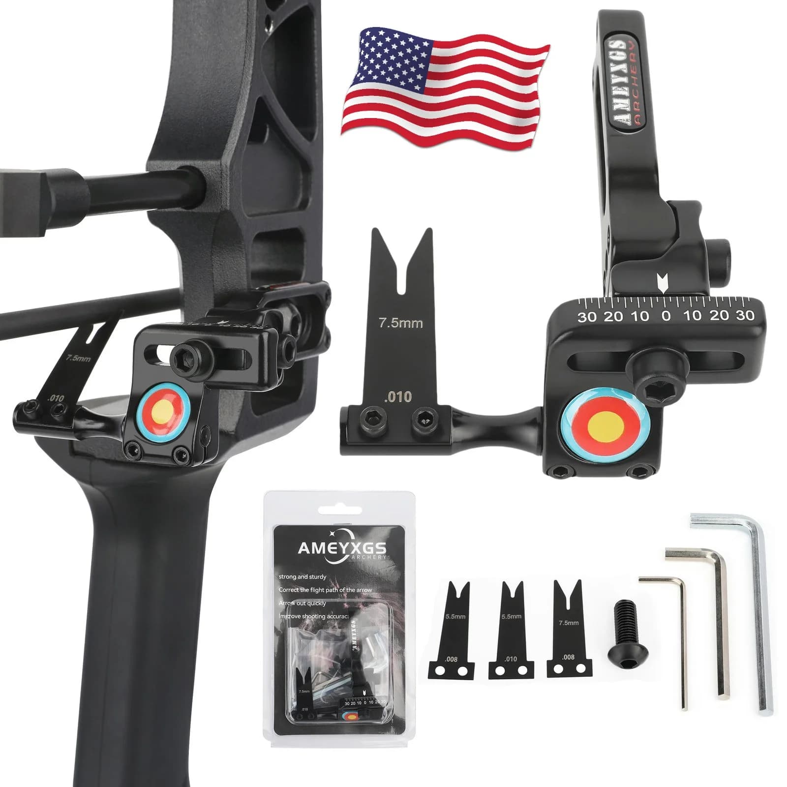 Hunting Arrow Rest Aluminum Alloy Steel Plate Adjustable Right Hand for Compound Bow Shooting Target Practice Use