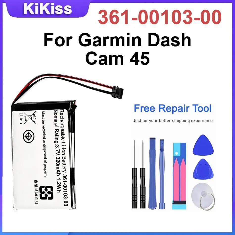 Battery For Garmin Dash Cam 45 46 55 56 66W Driving recorder,361-00103-00 Durable Batteries