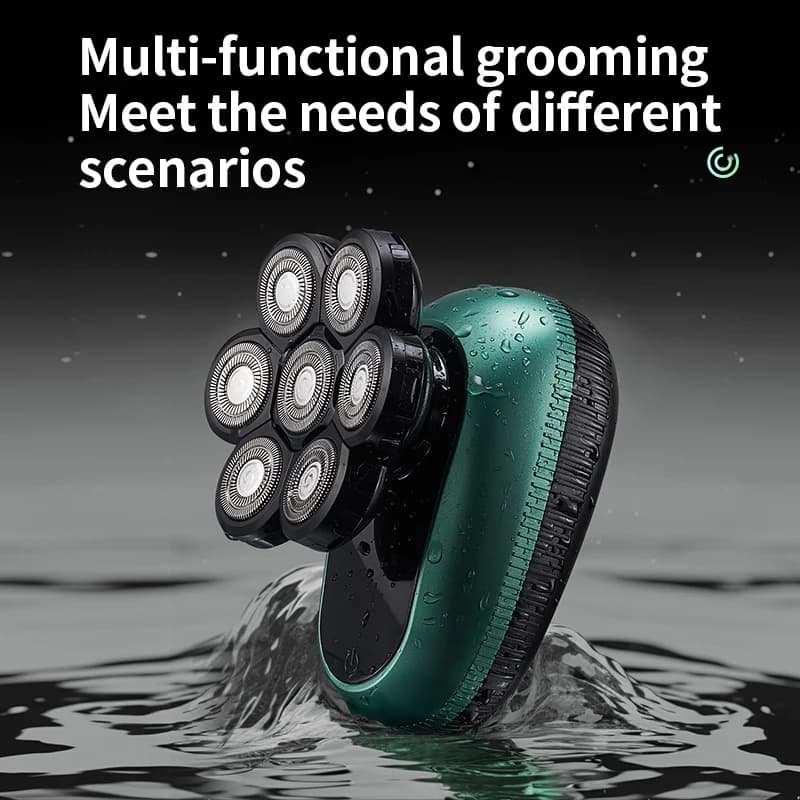 Resuxi LK-7520 Electric Razor 6 in 1 for bald man 7D Floating Taglierina USB Barba Wireless Charging Trimmer Clipper Shaving
