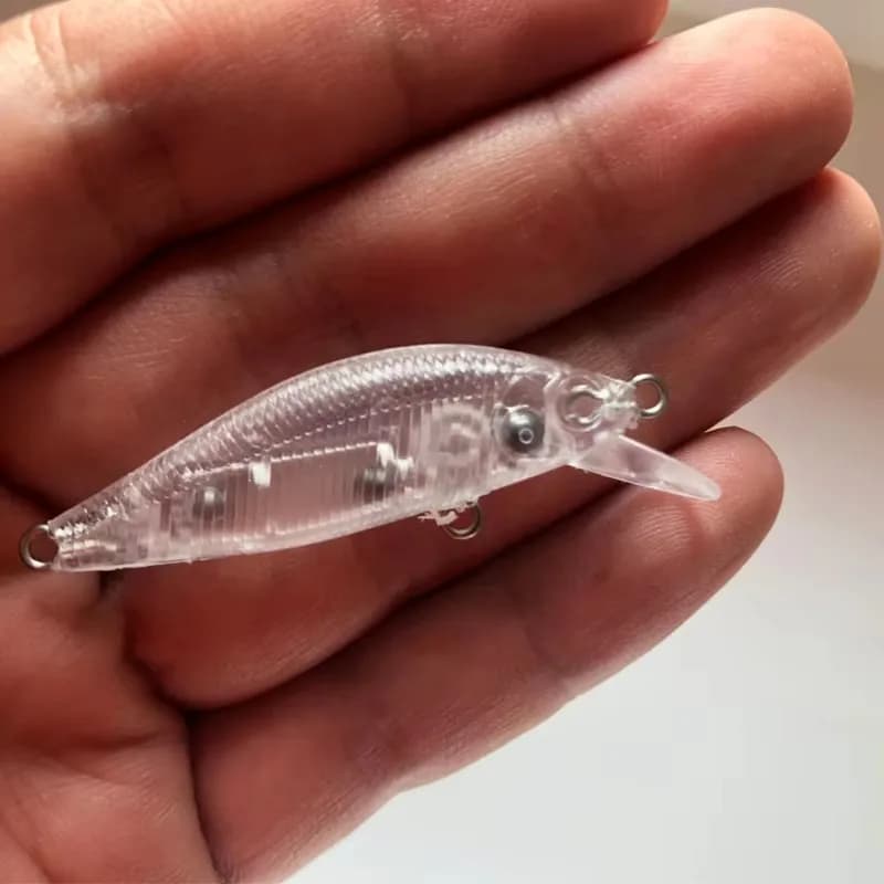 XIDIAOYU 30 pz nuovo Affondamento Minnow 50mm 2.5g esca vuota Minnow esca incolora Esca vuota FAI DA TE da solo