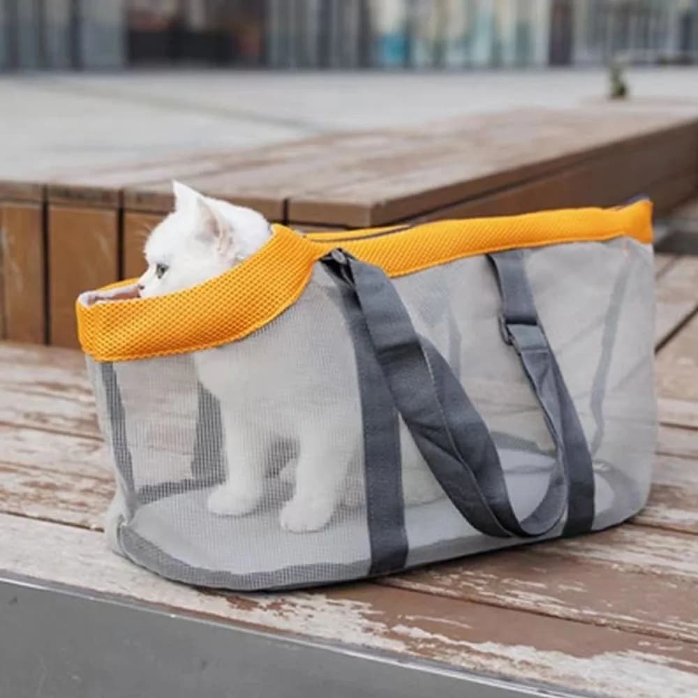 Dog Carrier Bag Breathable Mesh Handbag For Small Medium Cats Dogs Portable Puppy Sling Handbag Pet Carrier For Outdoor Travel