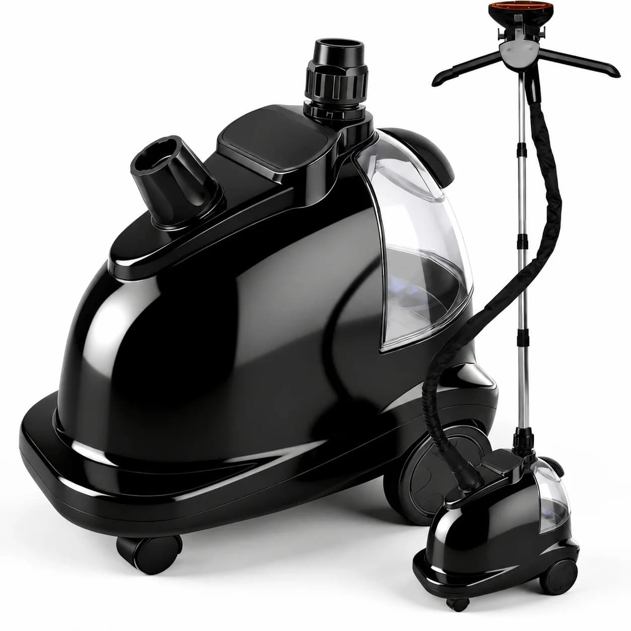 Garment Steamer for Clothes Professional Heavy Duty Size 2000W 1.5L Water Tank 40 Minutes Continuous Steam for Home & Commercial Use Professional Wrinkle Remover Pearl Black
