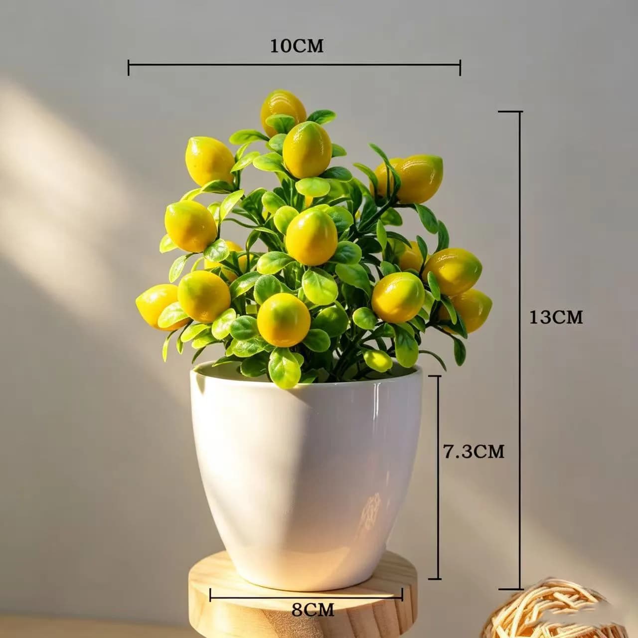Albero di Frutta Artificiale Bonsai, Piante in Vaso Simulate per Decorazione di Giardino, Tavolo, Casa, Stanza, Ornamenti di Piante Finte