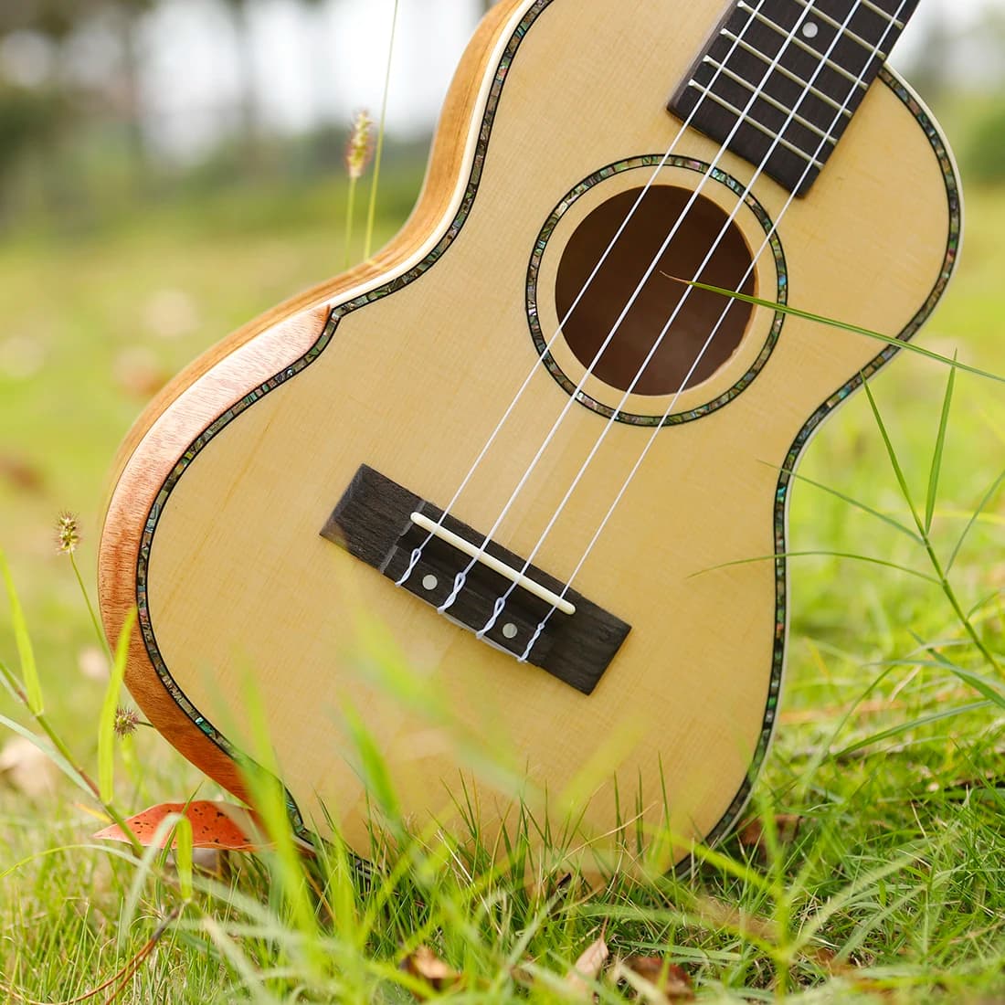 IRIN 23/26 Pollici Ukulele Chitarra Hawaiana Soprano Principiante Ukulele 4 Corde Chitarra Strumento Musicale con Cinghia Capotasto Borsa Corde