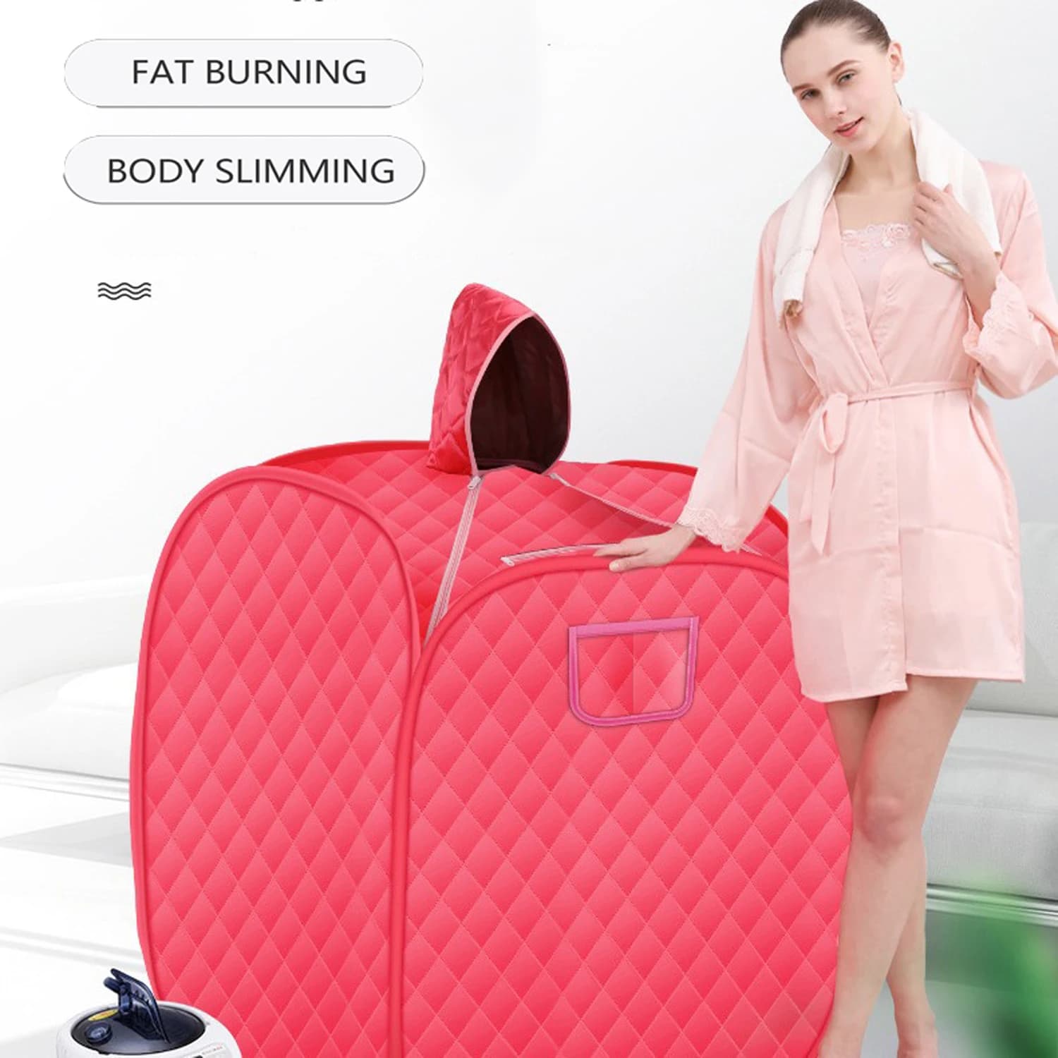 Portable Foldable SPA tent box for steam sauna without steam for one person or two people Weight loss Full weight loss for the whole body