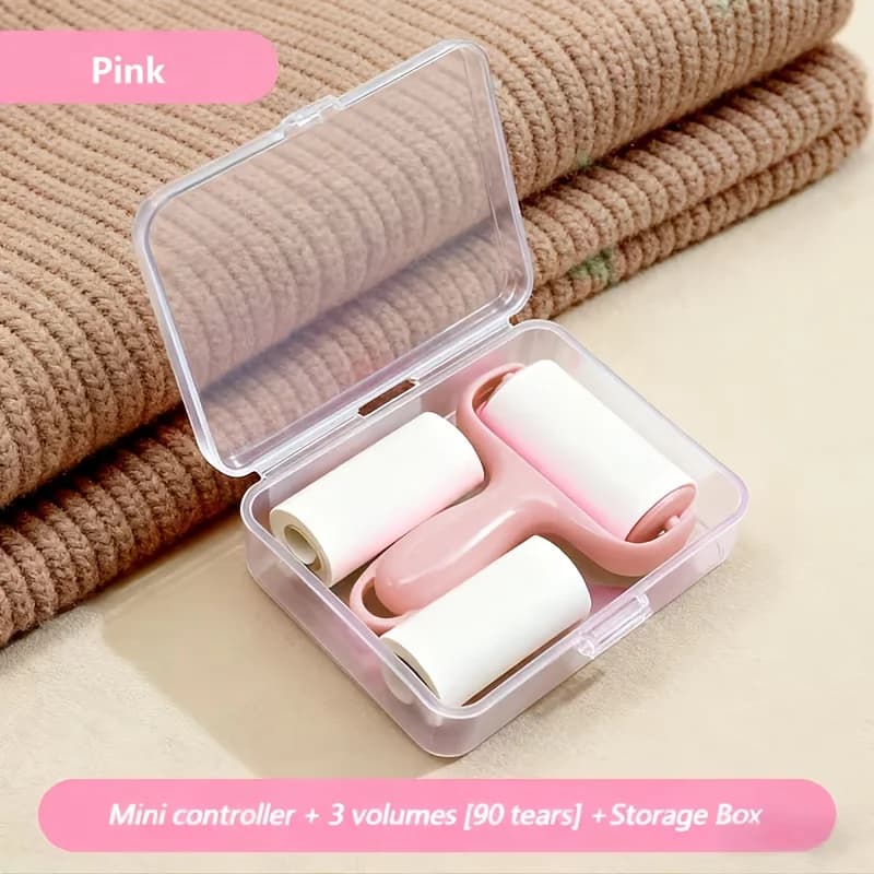 1Pcs Pocket Travel Portable Lint Remover — Mini Lint Roller, Suitable for Cleaning Pet Hair, Essential for Outdoor Travel