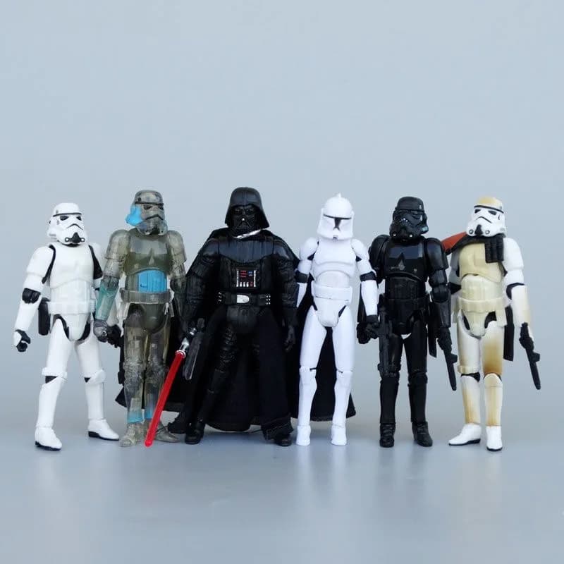 Star Wars Darth Vader Dark Trooper Stormtrooper 10cm Anime Action Figure Collection Mini Toys Model Gift
