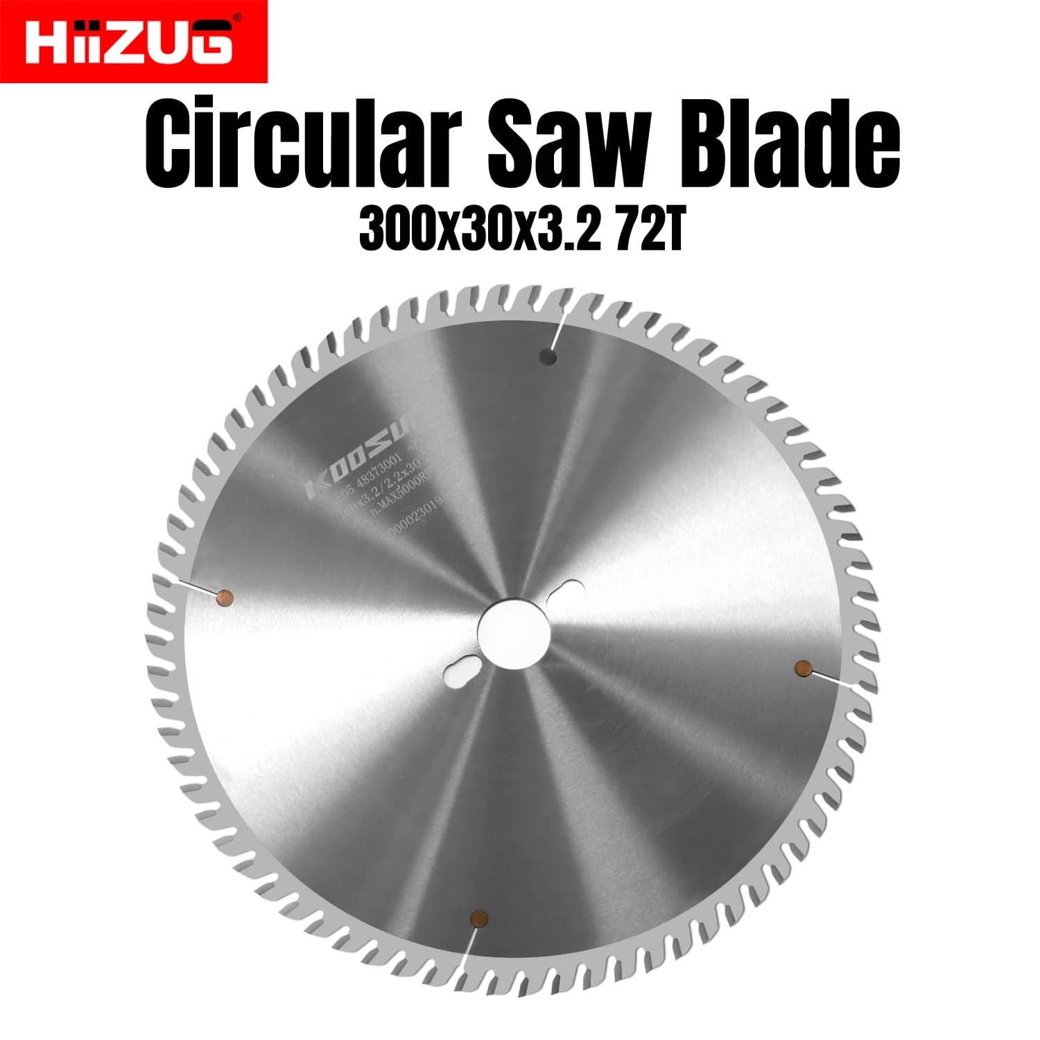Lama per sega circolare da 300 mm per taglio del legno 300x30x3.2 72T, compatibile con seghe da banco, seghe a pannello, seghe a sciabola, 1 pezzo/1 set