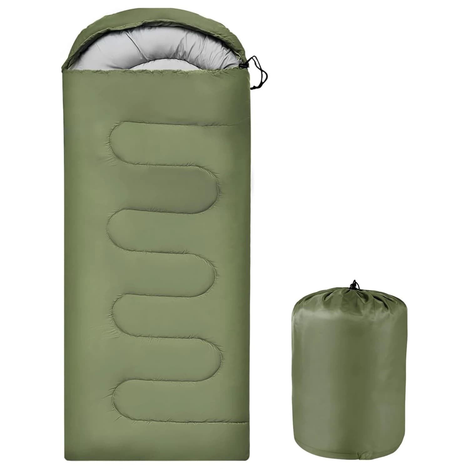 Portable Waterproof Sleeping Bag 4 Seasons Cold Weather Warm Camping Backpacking Hiking Travel Use for Adults Kids Outdoor