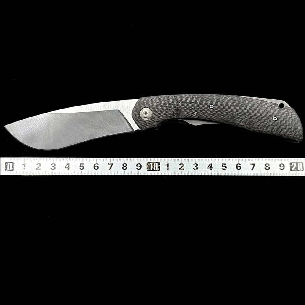 Folding knife Free Wolf FW239 with CPM-20CV Blade, Carbon Fiber Handle, Ball Bearings, for Survival, Hunting, EDC, Kitchen and Daily Use