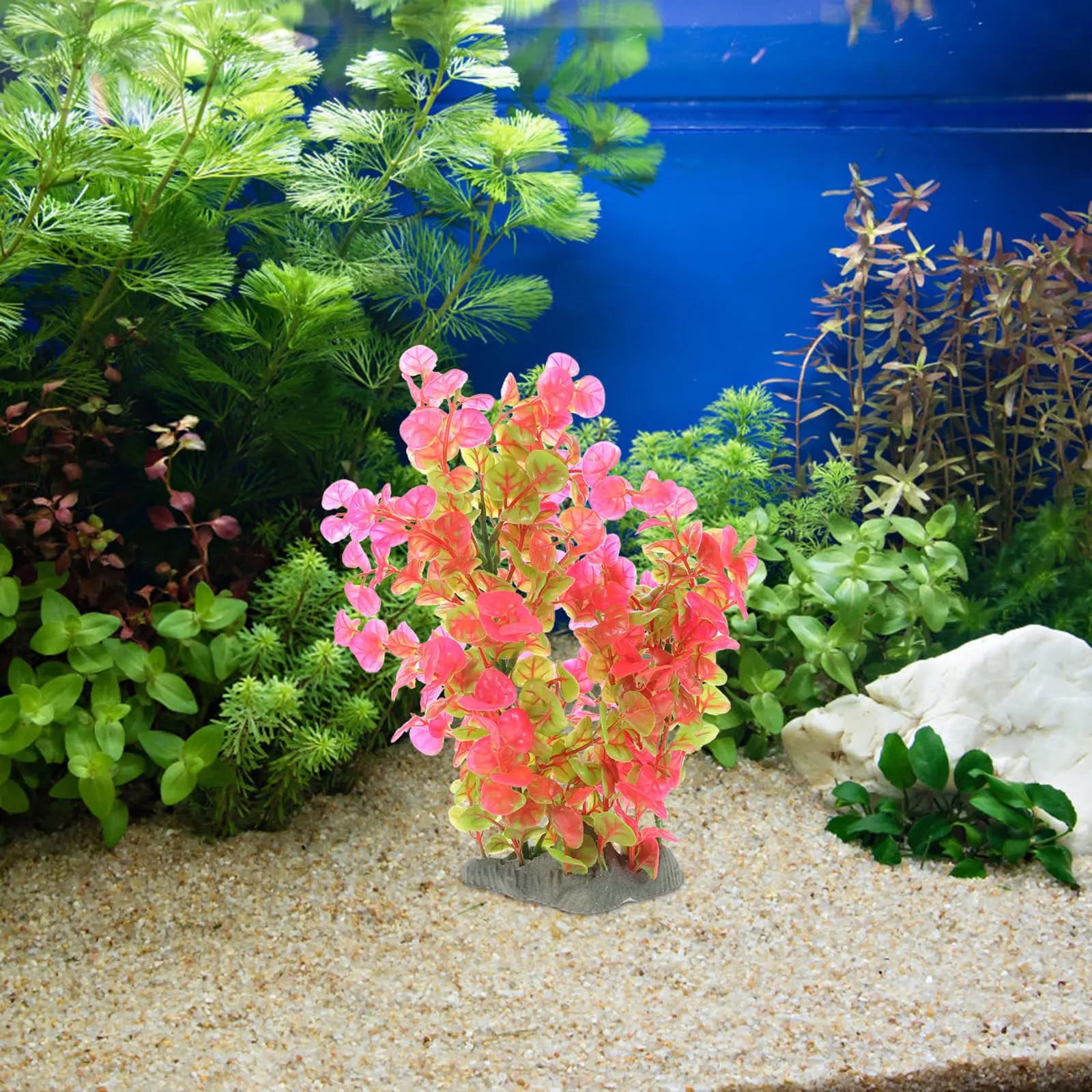 Artistic Decorative Aquarium Grass Wear Resistant Tank Plant Creative Artificial Plant for Fish Tank Landscape Grass DIY Home