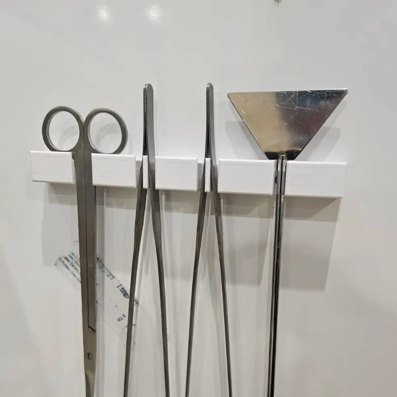 Aquarium Cabinet Door Tool Holder, Split Clip Storage Rack for Aquascape Tweezers Scraper Scissors, Fish Tank Cabinet Organizer