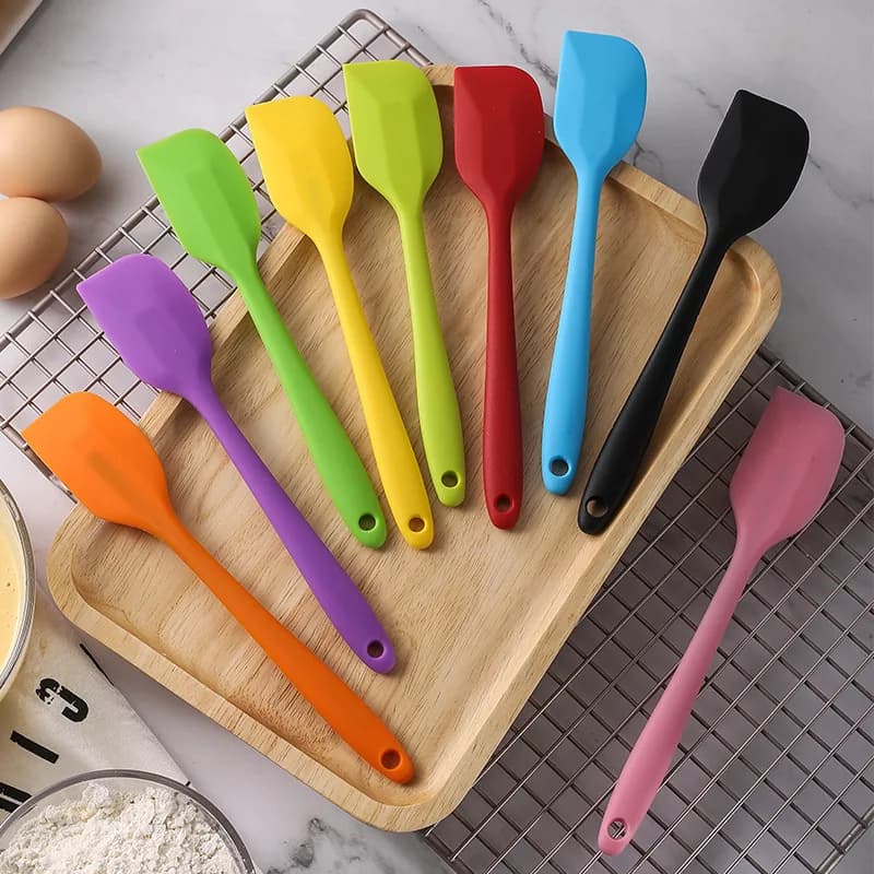 2 pezzi raschietto da forno per crema spatola in silicone antiaderente frullatori per pasticceria da cucina insalata torta mixer burro pastella torte strumenti di cottura