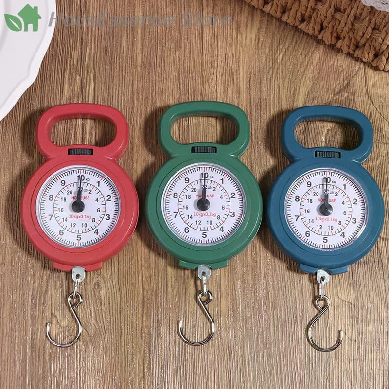 ※Premium High Mini Pointers Hook Spring Hanging Scale Portable Fishing 10kg Capacity Food Digital Luggage Weighing Scales