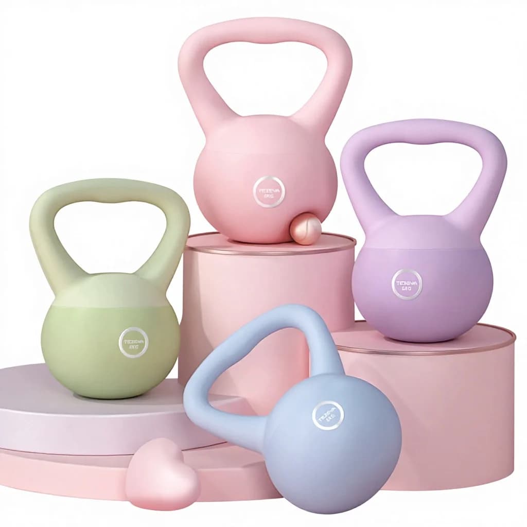 Kettlebell Morbido da Donna per Fitness Domestico, Squat, Allenamento Muscolare e Dimagrimento T0317