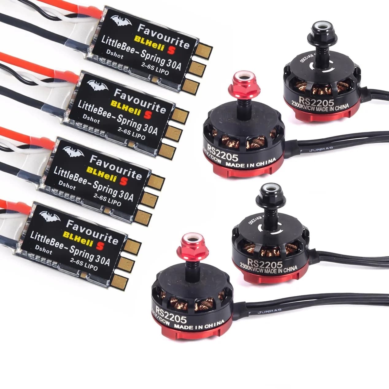 RC RS2205 2205 2300KV CW CCW Motore Brushless per 2-6s 20A/30A/40A ESC FPV RC QAV250 X210 Racing Drone Multicopter