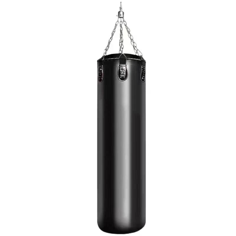 Heavy standing boxing equipment in leather and PU boxing bag with sand padding