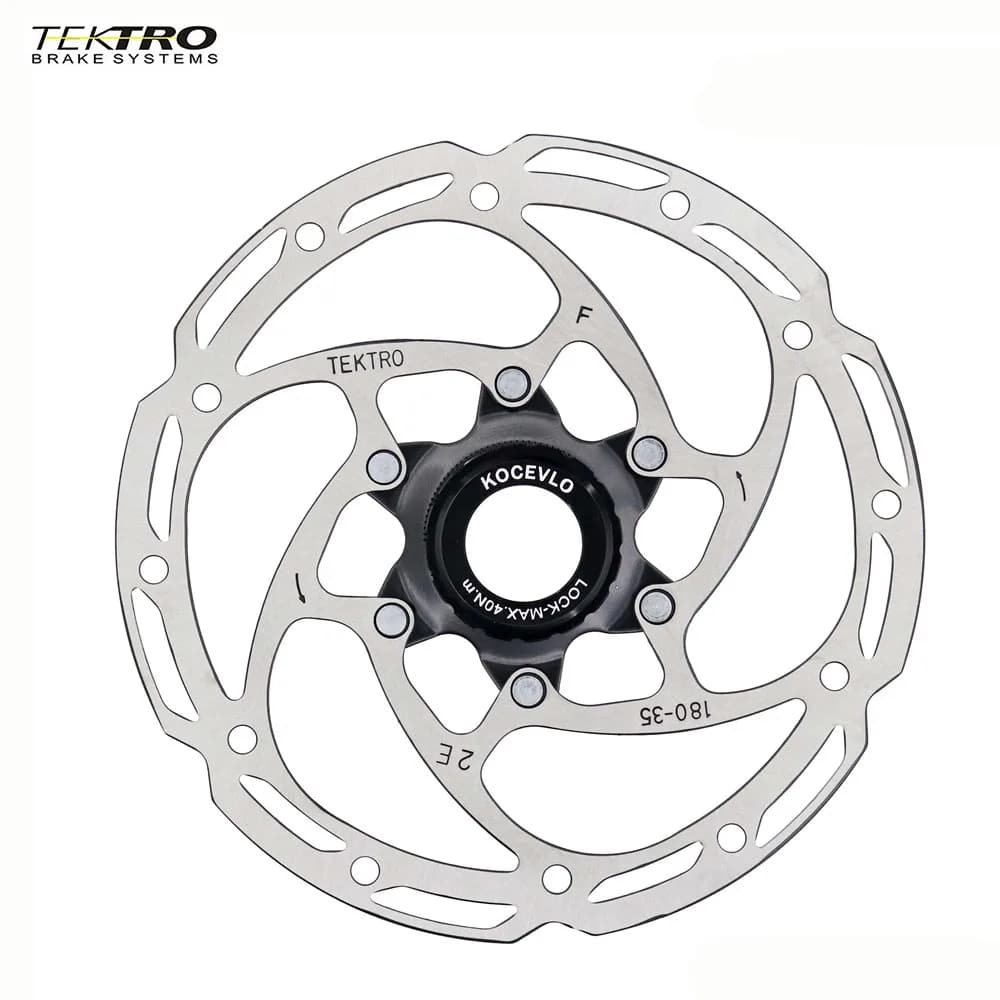 TEKTRO TR-35 140/160/180/203mm Dischi di bloccaggio centrale Dischi per bici da strada di montagna MTB Pastiglie freno con bloccaggio centrale Design cavo Leggero