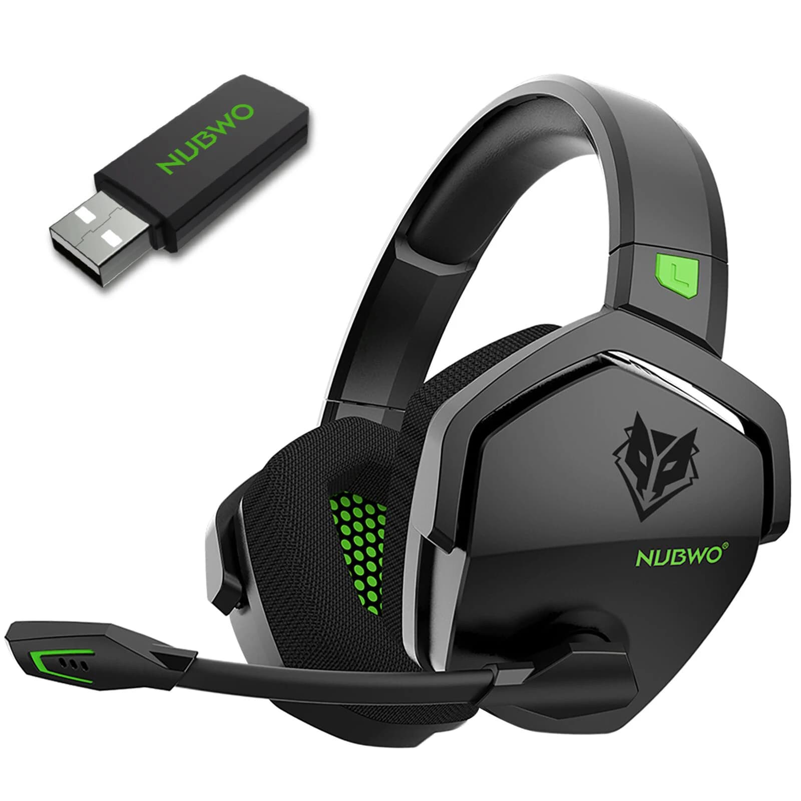 NUBWO G06 Wireless gaming headphones for PS5 PS4 PC Laptop headphones with noise deletion with 2.4G Wireless/wired headphones for games