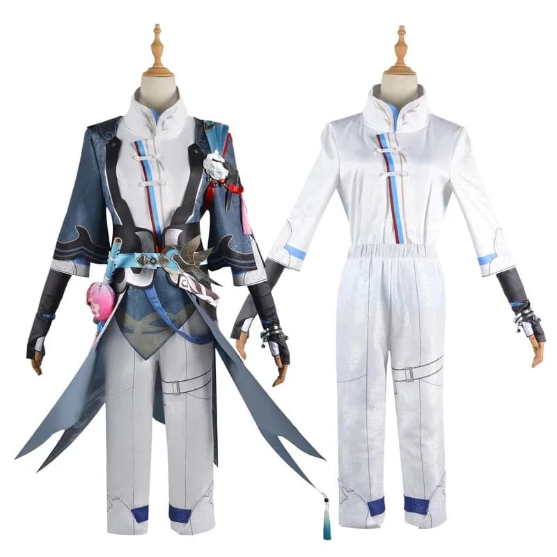 NewXS-3XL Gioco Yanqing Costume Set completo Honkai Star Rail Yan Qing Cosplay Wigb;3's,6.e;