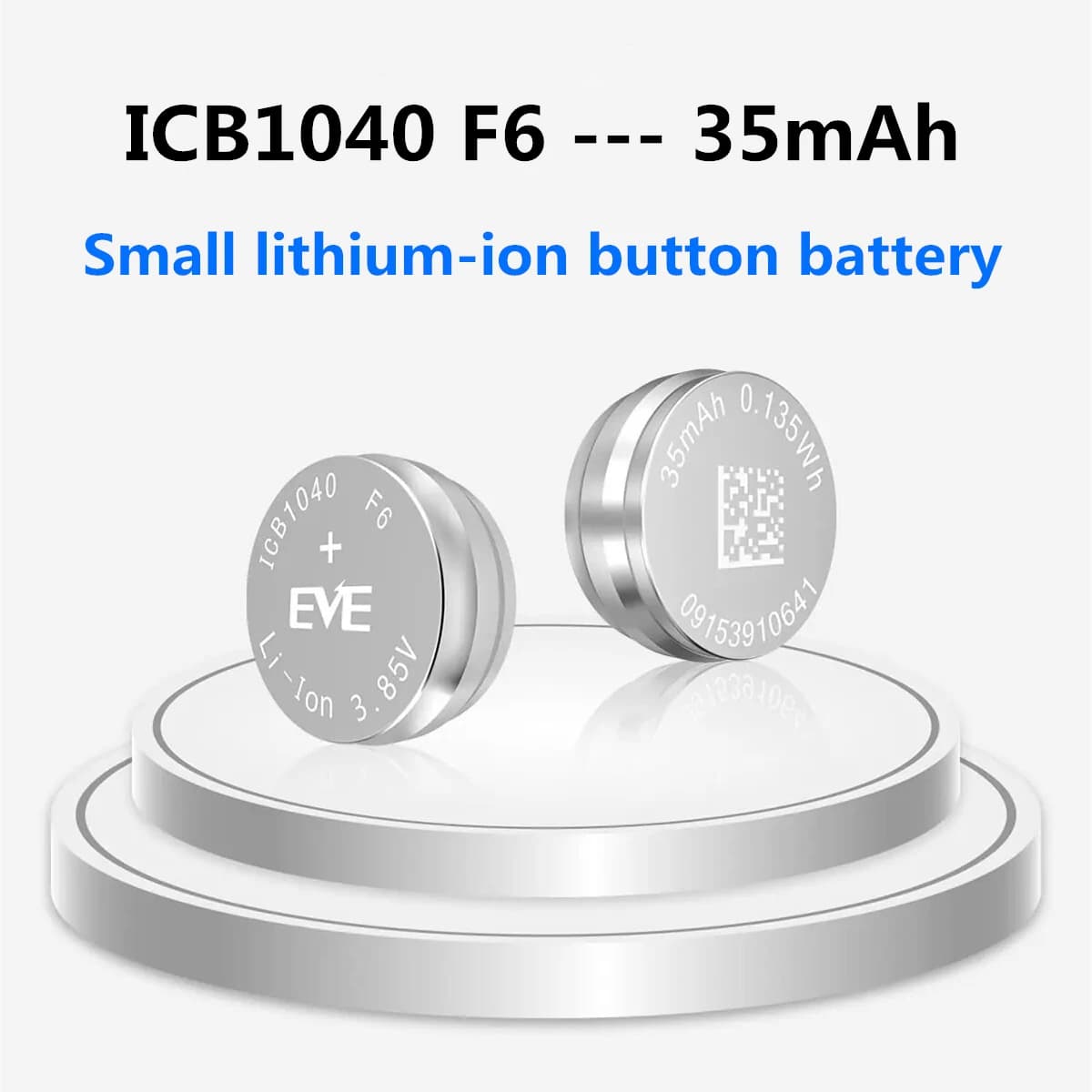 2 Pezzi/Lotto Batteria LIR1040 ICB1040 35mAh 3.85V per Auricolari Wireless Sony LinkBuds WFL900/H WF-L900/H Compatibile con Z32H
