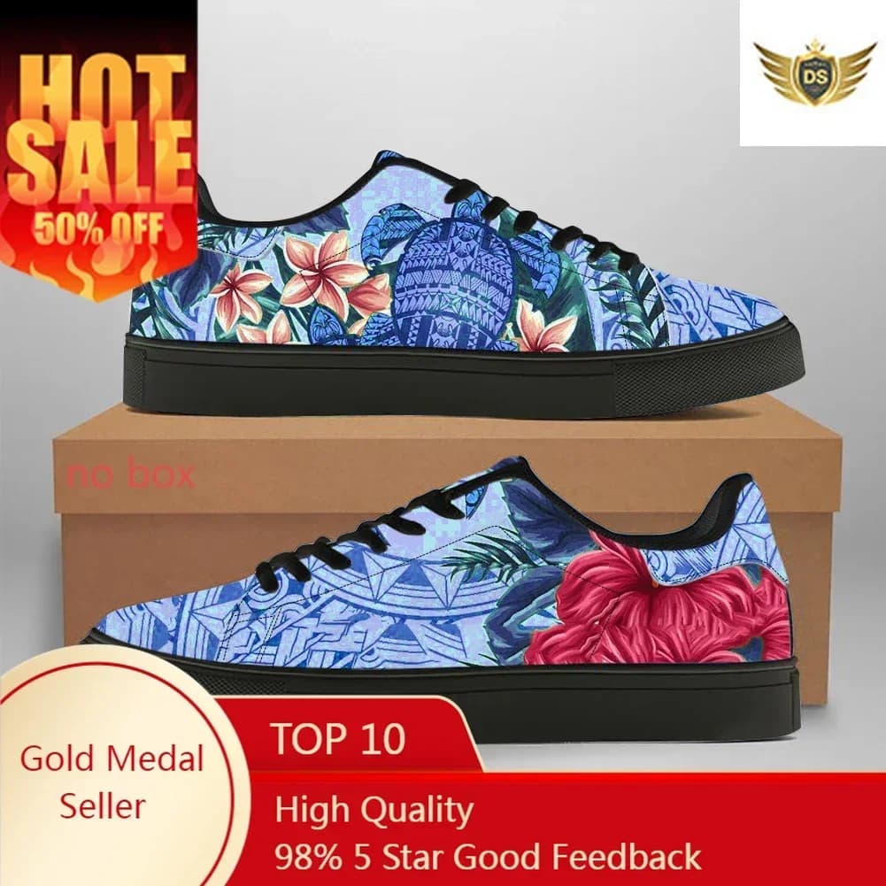 Sneakers da uomo in pelle unisex stringate da donna tartaruga modello hawaiano taglia grande 48 scarpe casual Zapatillas Mujer