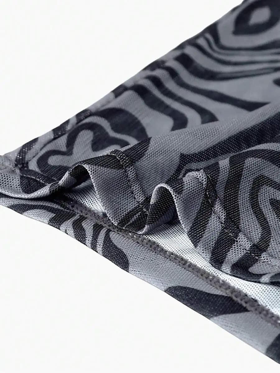Mens Zebra Print Breathable Comfort Boxer Briefs