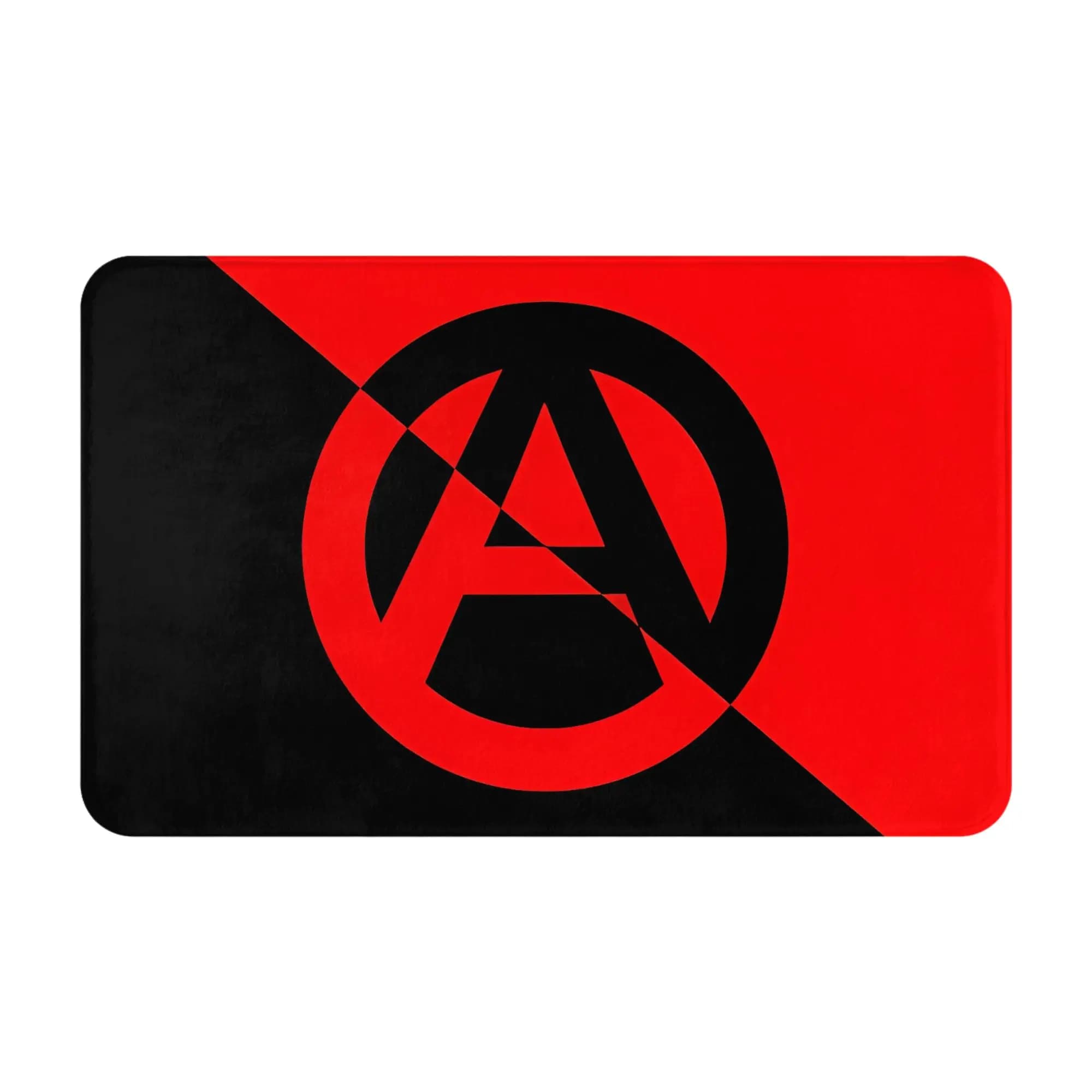 Anarchy Circle Christmas Decorations Bath Mat Anarchy Doormat Living Room Carpet Balcony Rug Home Decor