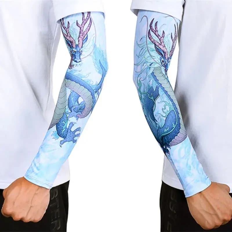 2026 New Model Dragon Game Arm Sleeves, Cycling Cuffs, Arm Warmers, Quick Dry, Sport Gaming, Tattoo Sleeve, Arm Cover
