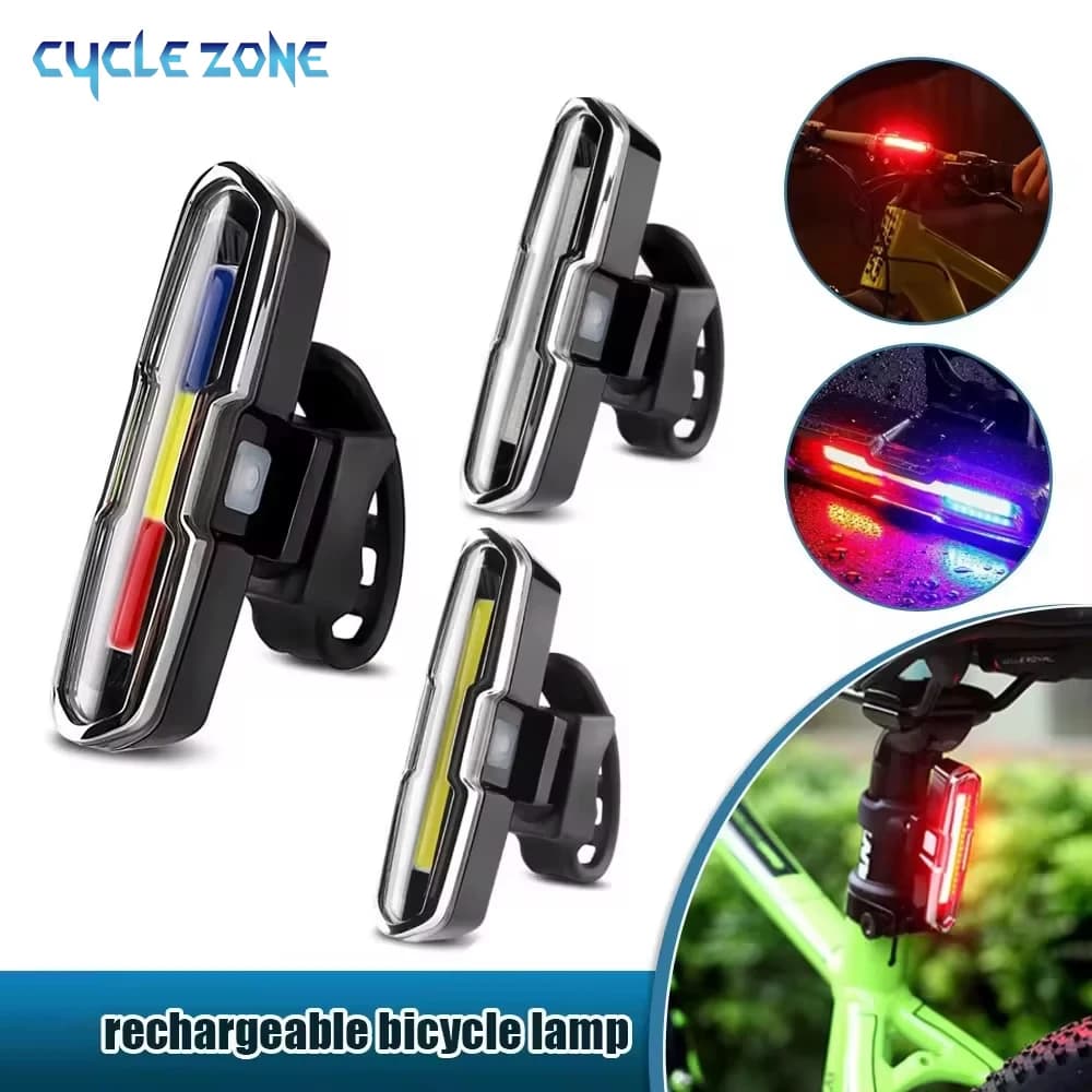 Fanale posteriore per bici ultra luminoso LED ricaricabile Avviso di sicurezza Luce posteriore per bicicletta Fanale posteriore per guida notturna Accessori per ciclismo