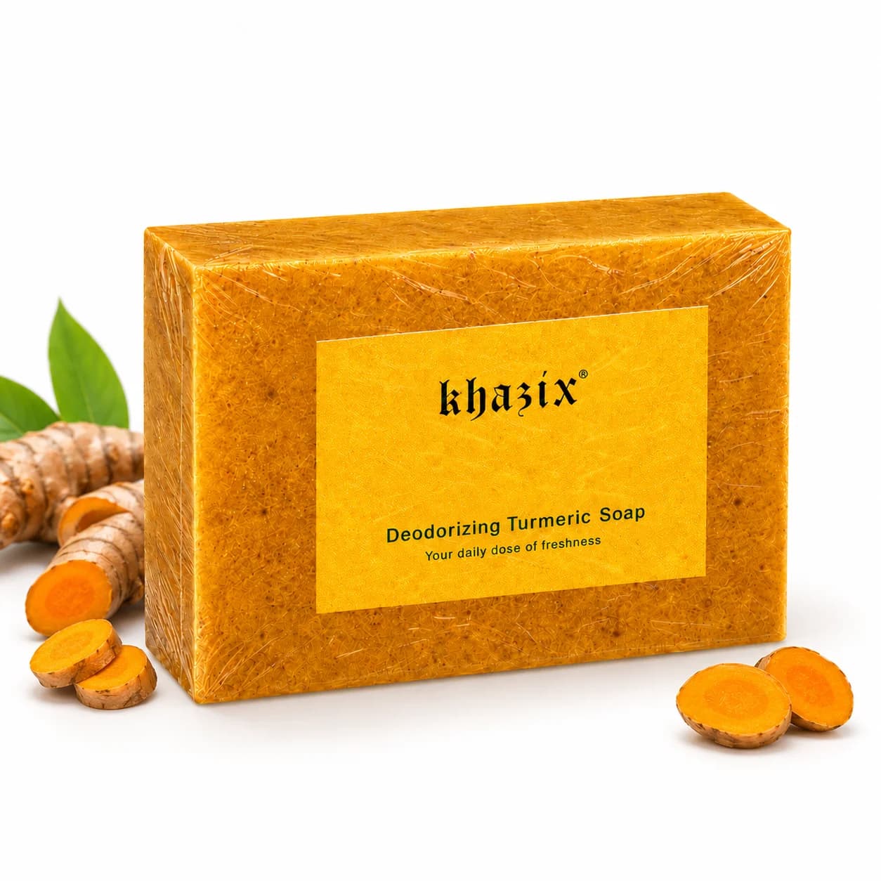 Kojic Acid Turmeric Soap for Face and Body, Gentle Daily Cleansing Bar with Vitamin C, Retinol & Collagen