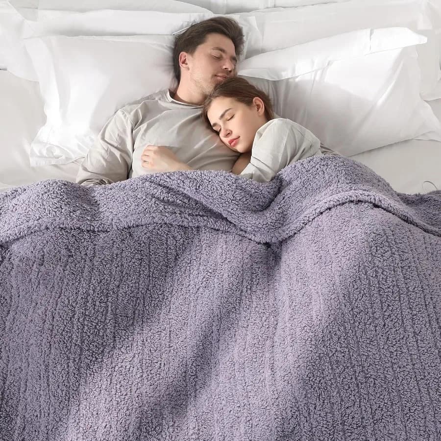 Coperta riscaldata Queen Coperta elettrica Queen Size con doppio controllo di 5 livelli di riscaldamento e riscaldamento automatico di 10 ore B