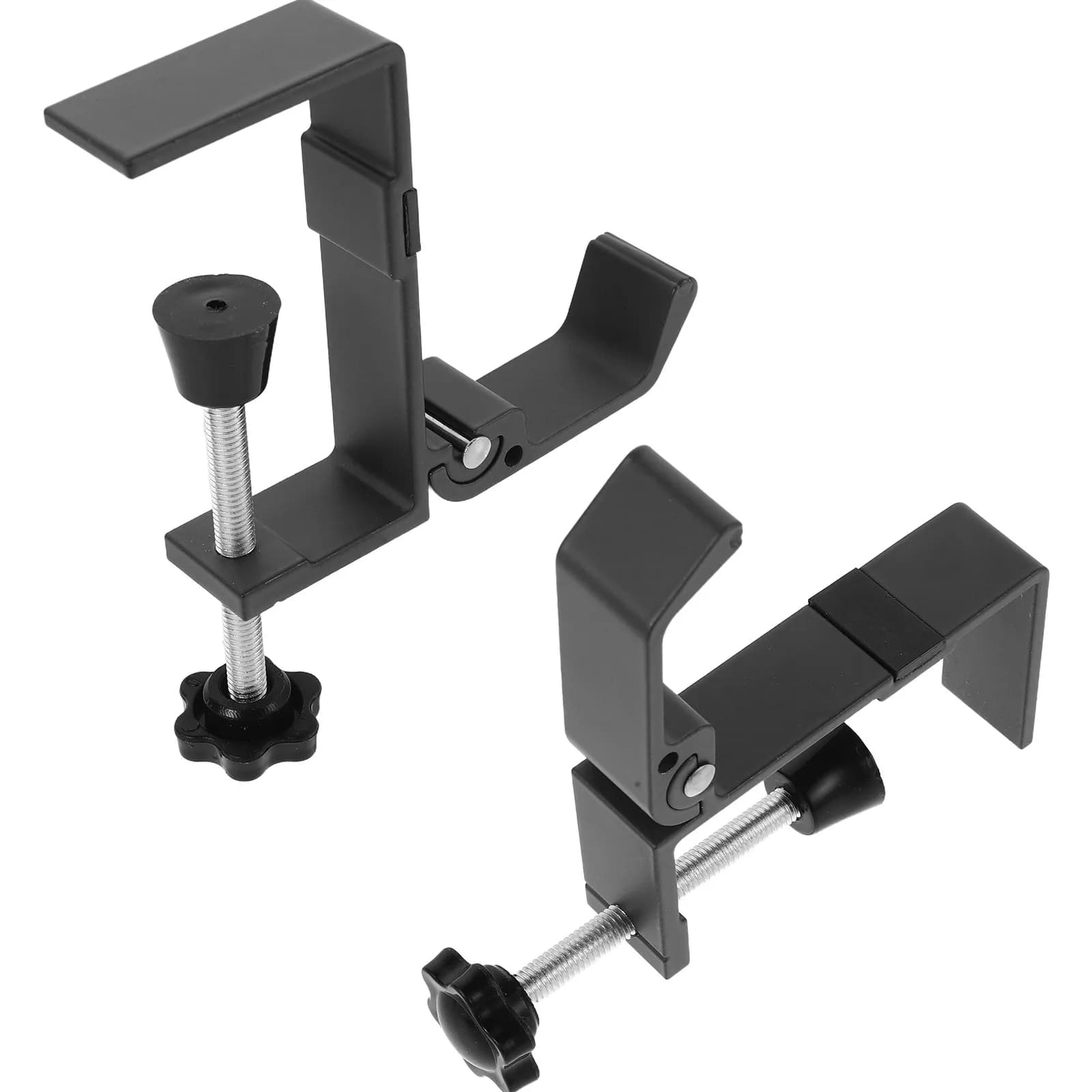 2Pcs Headphone Hook Holder Adjustable Desk Mount for Space Saving Headset Organization Universal Computer Gaming Table Clamp