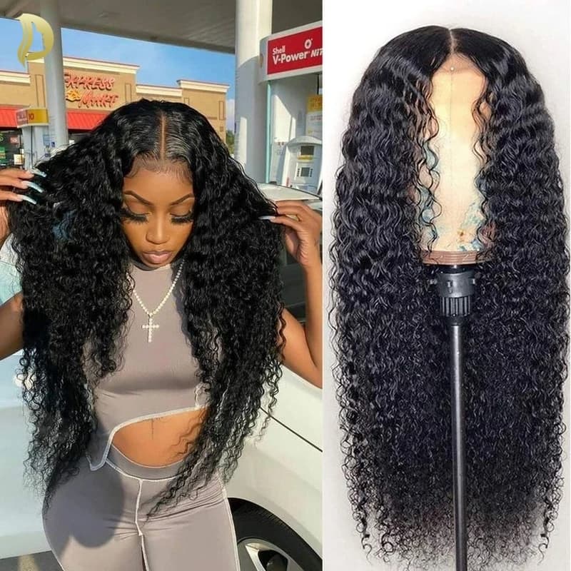 13x4 HD Lace Front Wig Human Hair Wigs 13x6 Human Hair Wig with Water Wave 30 40 inch Deep Wave Dissolved Brazilian Choice Black