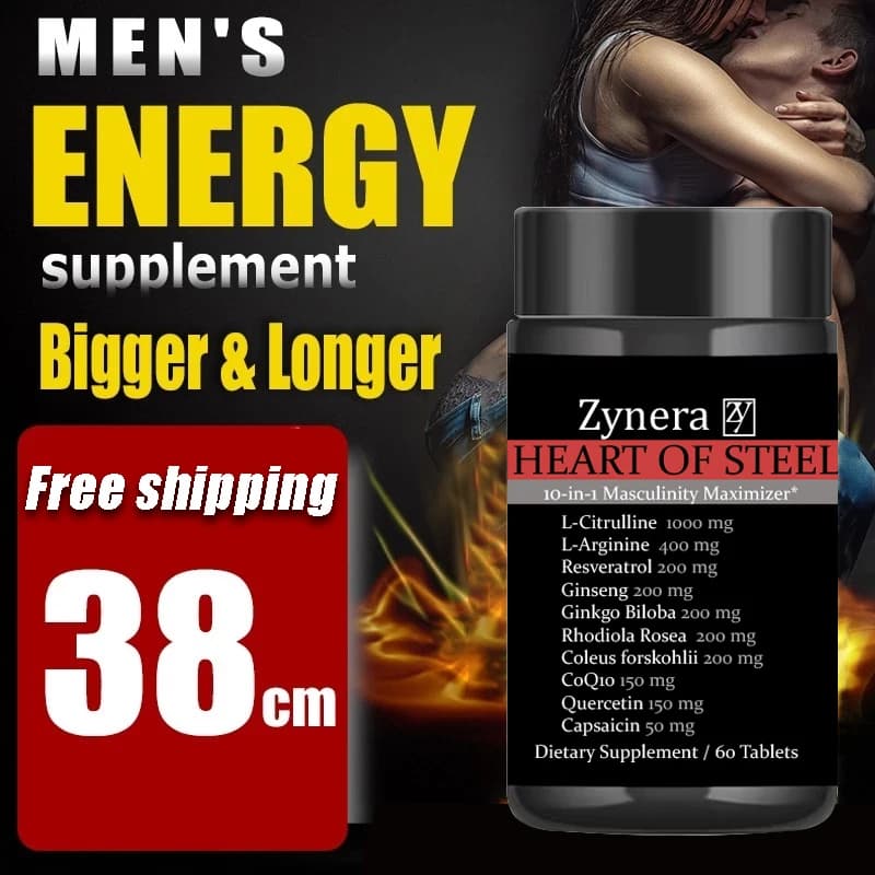 Male Strength and Endurance Supplement, Boost Performance, Supports Reproductive Health,L-Citrulline L-Arginine Ginseng for Men