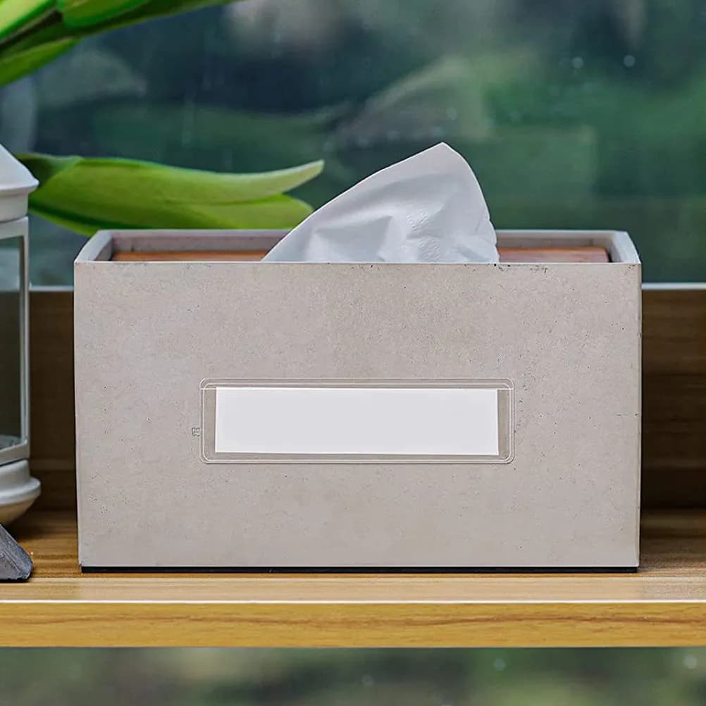 25 Pezzi Tasche Porta Etichette in Plastica Trasparente Autoadesive Impermeabili per Gestione Inventario Ufficio Scuola Casa