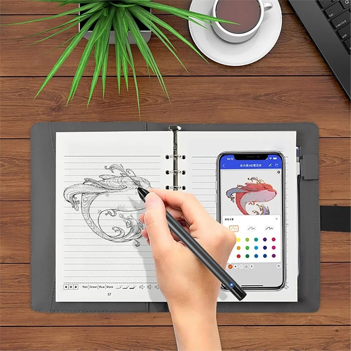 【New User-Coupon!】Digital Sketchbook,Smart Sync Pen & Digital Notebook -Writing & Note-Taking Tool,for Creatives, Students & Pro