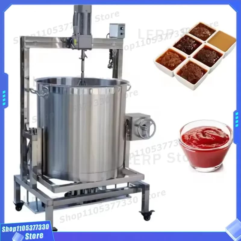 Juyou Electric Chili Pepper Sauce Maker 15-360L Large Capacity Hot Pot Stirring Machine Tomato Paste Blender Kettle for