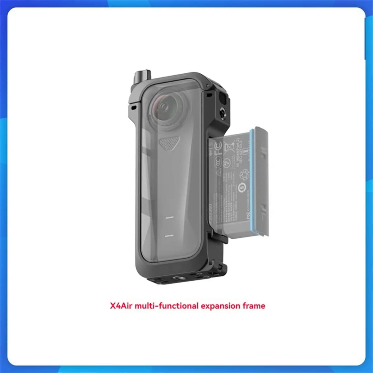 For X4 Air Utility Frame Expandable Cage Action Camera Protective Case Hardware+Plastic+Silicone