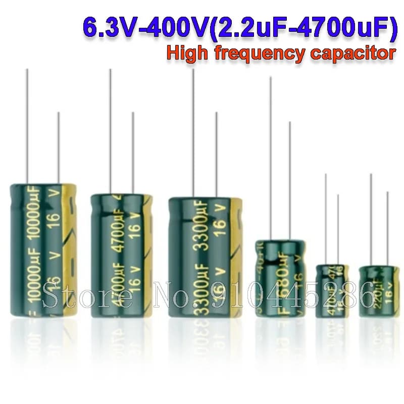 10V 16V 25V 35V 50V 400V Ibuw Condensatore in alluminio ad alta frequenza e bassa ESR 100UF 220UF 330UF 470UF 680UF 1000UF 2200UF 3300UF