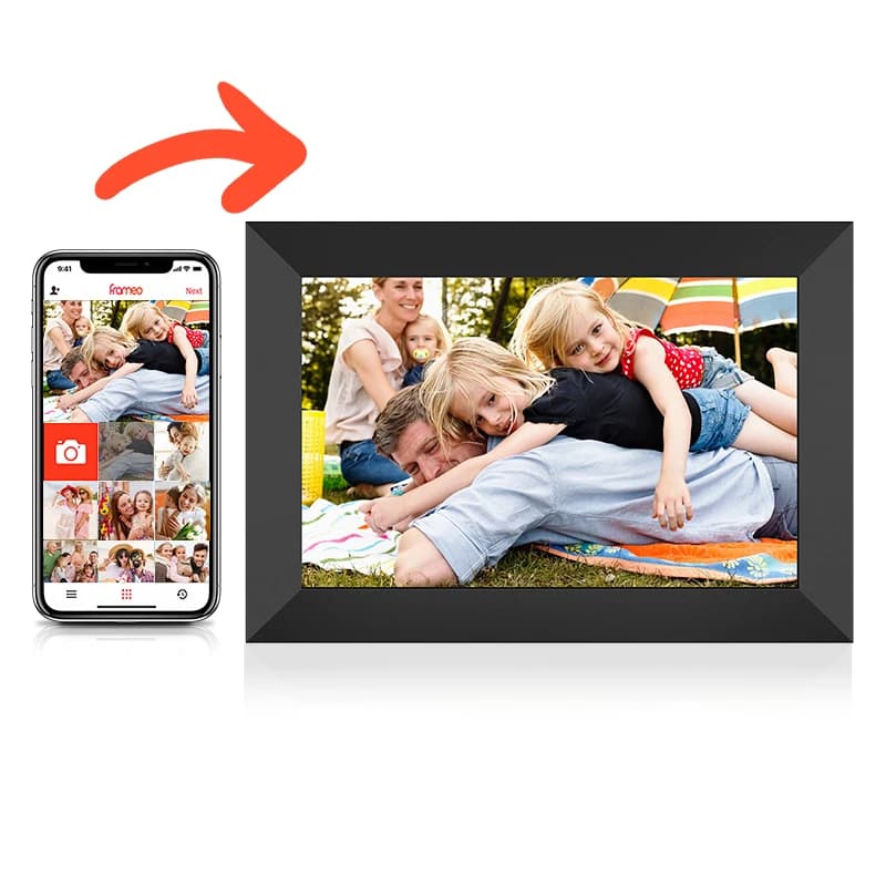 APP Control 10.1" IPS Touchscreen Wifi Digital Photo Frame with USB