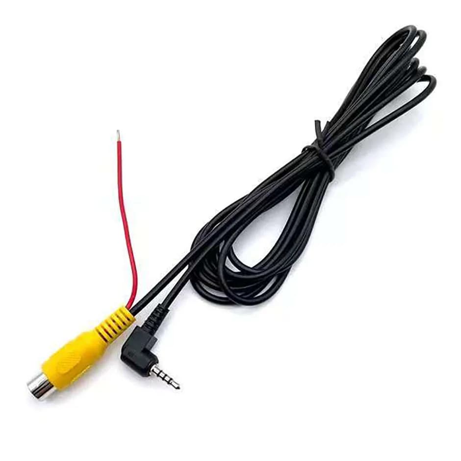 Rear camera connection cable AV converter cable from RCA to 2.5 mm Reverse car parking camera DVR Dashcam