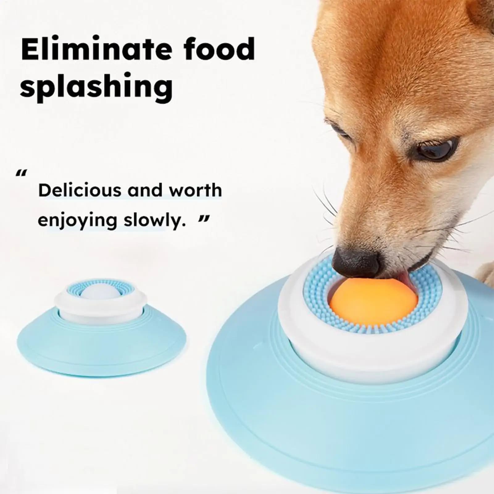 Tappetino Leccante per Cani con Ventosa, Ciotola Rallentatrice per Alimentazione, Gioco di Arricchimento, Ciotola Leccante per Cani che Evita il Soffocamento, Giocattoli per Animali Domestici