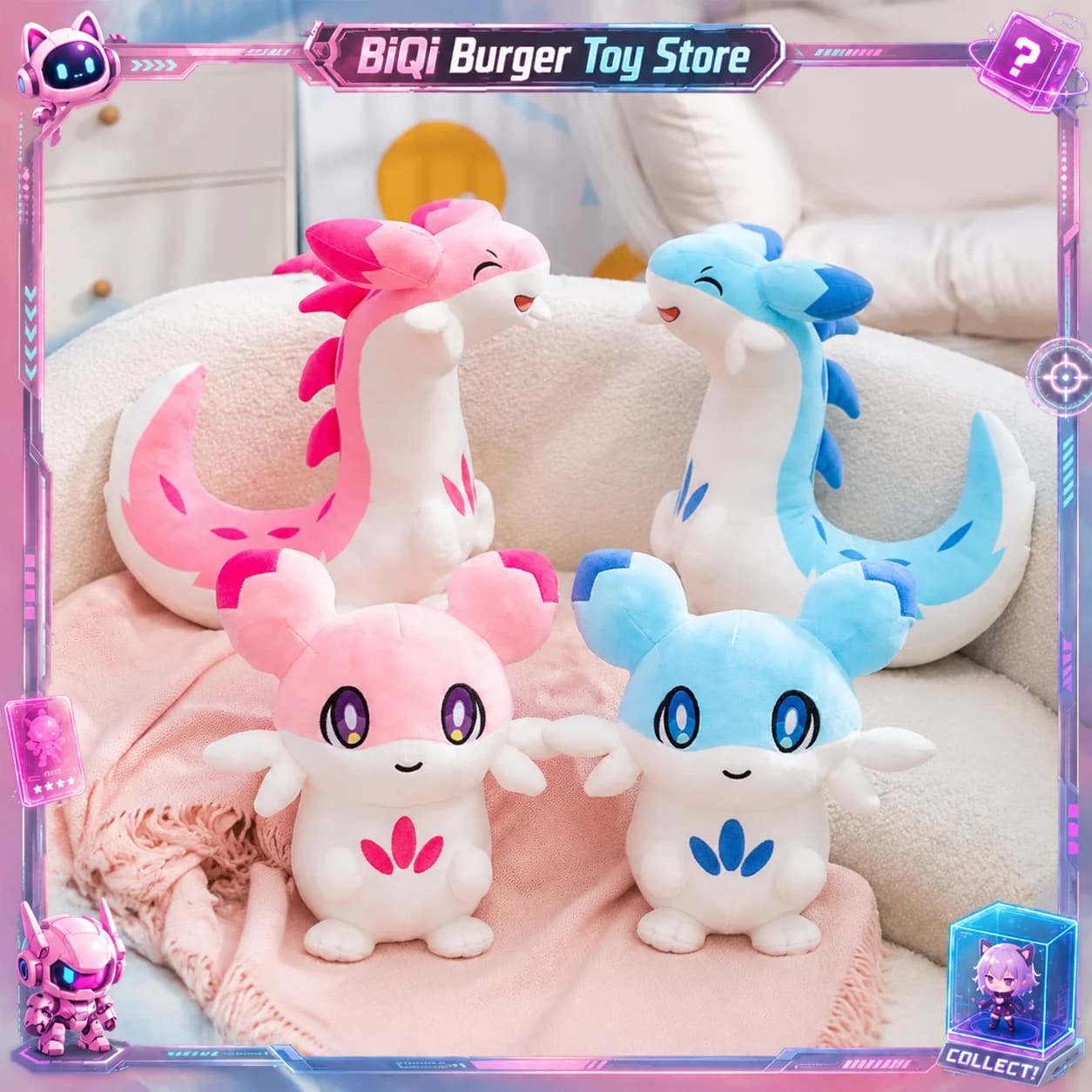 In Stock 30/40cm Palworld Hot Game Peripheral Q Kawaii Chillet Version Plush Toy Hug Pillow Birthday Gifts Room Ornament