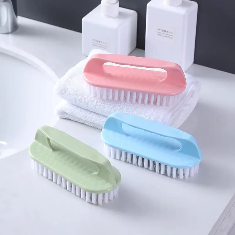 Spazzola piccola in plastica a setole morbide Spazzola per bucato Spazzola multifunzionale per la pulizia dei lavori domestici Spazzole per scarpe