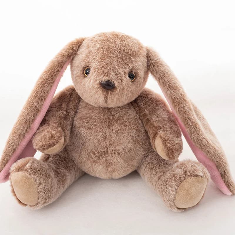 Kawaii Brown Bunny giocattoli di peluche farciti morbidi animali del fumetto bambole di coniglio Babys placare cuscino per ragazza regalo di compleanno decorazioni per la casa