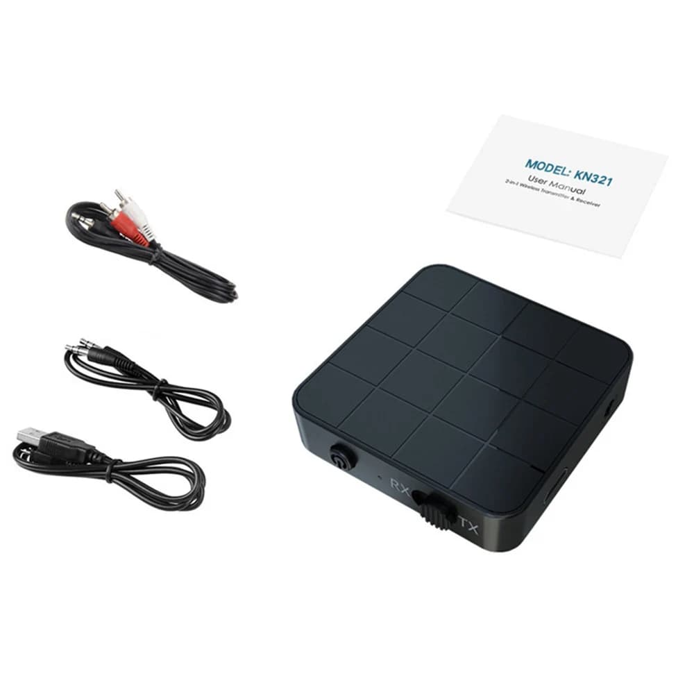 Trasmettitore ricevitore audio 5.0 compatibile con Bluetooth AUX RCA Jack da 3,5 USB Adattatori wireless stereo per musica Dongle per altoparlante TV PC