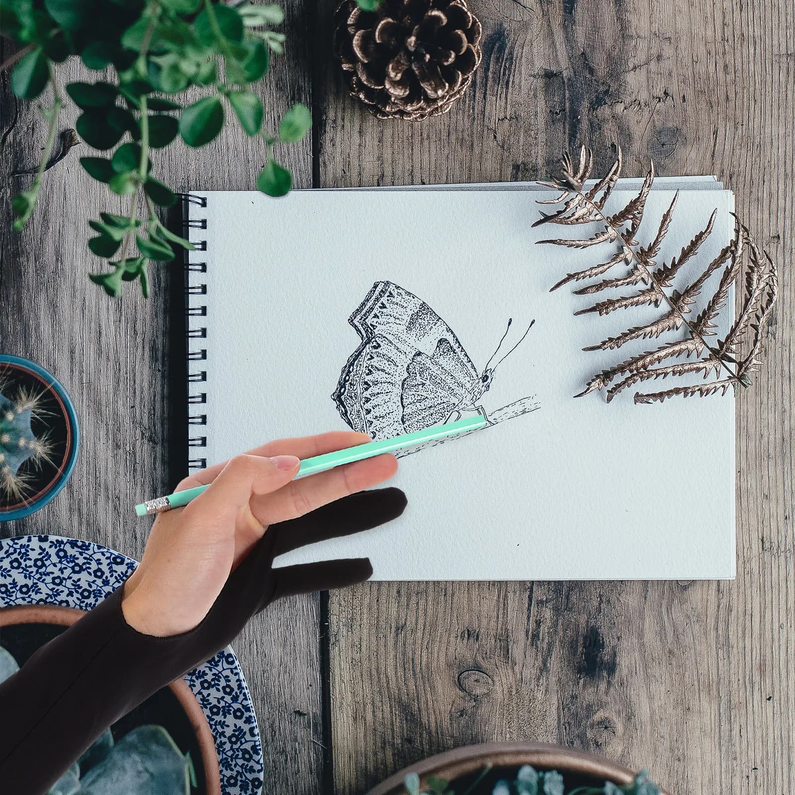 Guanto da Disegno Artistico a Due Dita per Tablet Grafico, Display per Penna, Traspirante, Antiscivolo, Flessibile, di Precisione Digitale