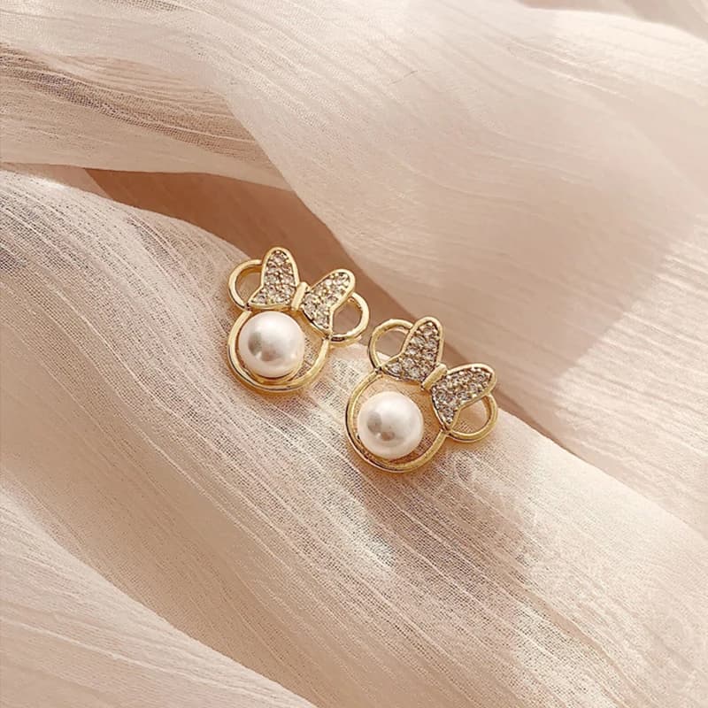 Squisiti orecchini a bottone in argento sterling 925 con perle e zirconi per regali di gioielli di moda per feste di matrimonio di anniversario di donne e ragazze